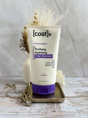 Coats UK Purifying Hydrating Clay Cleanser Kaolin Clay New Acne Wash Skincare